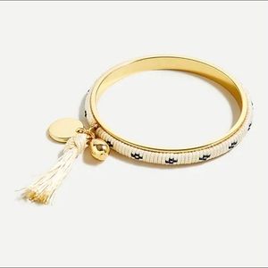 🎉HPx4🎉 J.Crew Embroidered Tassel Charm Bracelet